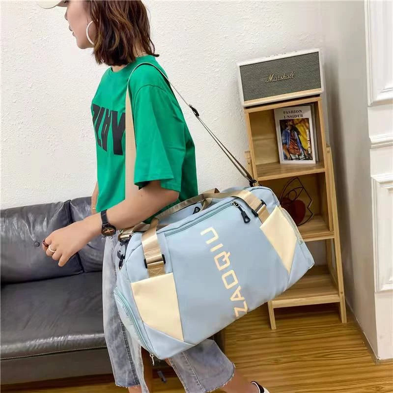 Novas Mulheres Bolsa Grande Pacote De Esportes De Bagagem Multifuncional De Ombro Sacos De Ginástica yoga