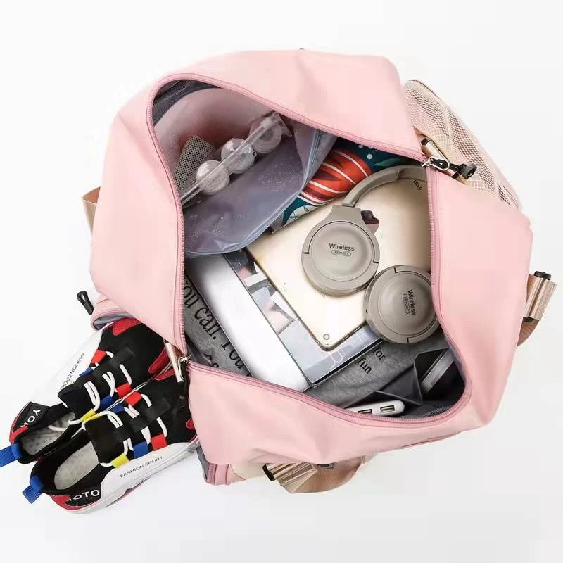 Novas Mulheres Bolsa Grande Pacote De Esportes De Bagagem Multifuncional De Ombro Sacos De Ginástica yoga