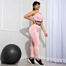 Conjunto Fitness Feminino com Legging Cintura Alta e Top Cropped Racy