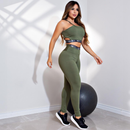 Conjunto Fitness Feminino com Legging Cintura Alta e Top Cropped Racy