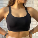 Top Academia Fitness Duplo Poliamida Alça Grossa Com Sustentação