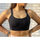 Top Academia Duplo Feminino | Poliamida Premium