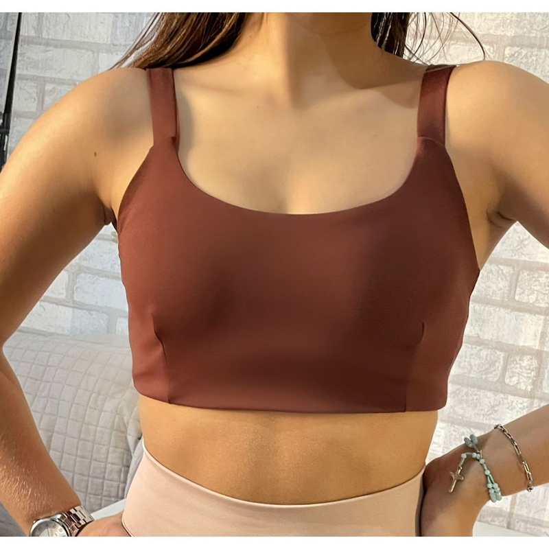 Top Academia Duplo Feminino | Poliamida Premium