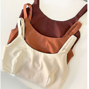 Top Academia Fitness Duplo Poliamida Alça Grossa Com Sustentação