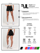 Short Fitness ZERO TRANSPARÊNCIA com Forro Academia Treino Musculação Crossfit