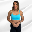 Top Fitness Poliamida UV 50+ com Entrada para Bojo