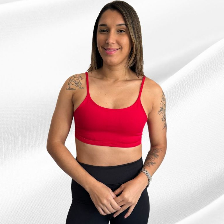 Top Fitness Poliamida UV 50+ com Entrada para Bojo