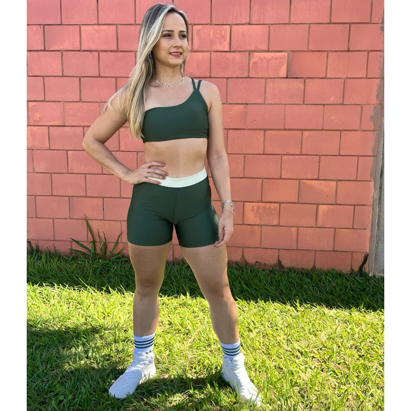 conjunto de short fitness crossfit nula manga academia fitness feminino
