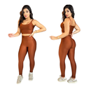 Conjunto Fitness Feminino com Top e Calça Cintura Alta – Zero Transparência