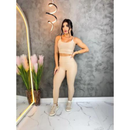 Conjunto Fitness Feminino com Top e Calça Cintura Alta – Zero Transparência