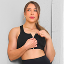 Top Academia Com Zíper e Bojo Pronta Entrega