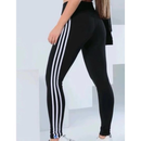 Calça Leg 3 Listras Legging Suplex Feminina Cintura Alta Academia Fitness