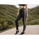 Calça Leg 3 Listras Legging Suplex Feminina Cintura Alta Academia Fitness