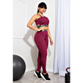 Conjunto Fitness Feminino com Legging Cintura Alta e Top Cropped Racy