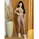 Conjunto Fitness Feminino com Top e Calça Cintura Alta – Zero Transparência