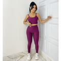 Conjunto Fitness Feminino com Top e Calça Cintura Alta – Zero Transparência