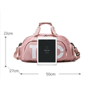 Bolsa Mala Mochila Academia e viagem feminina com alça transversal Bagagem Viagem