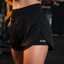Shorts 2 em 1 Feminino – Compressão Dry Fit para Academia e Caminhadas