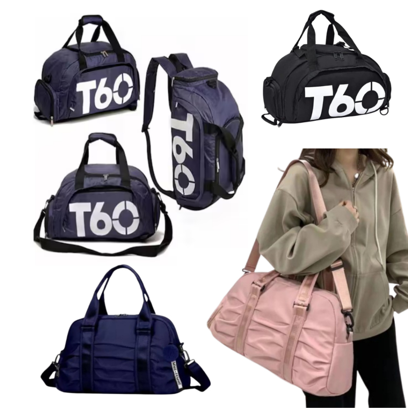 Bolsa Mala Mochila Academia e viagem feminina com alça transversal Bagagem Viagem