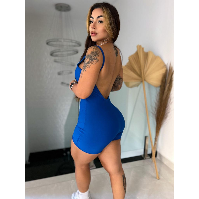 Macaquinho Alça Blogueira Suplex – Costas Abertas Sem Costura