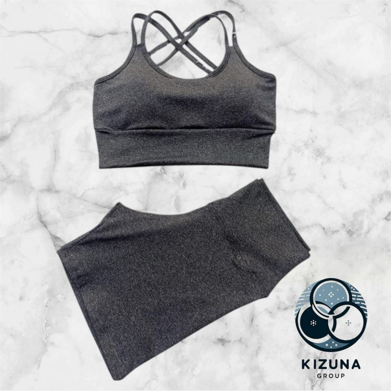Kit com 2 Conjuntos Fitness – Top + Short Cintura Alta | Zero Transparência, Sustentação e Conforto Absoluto