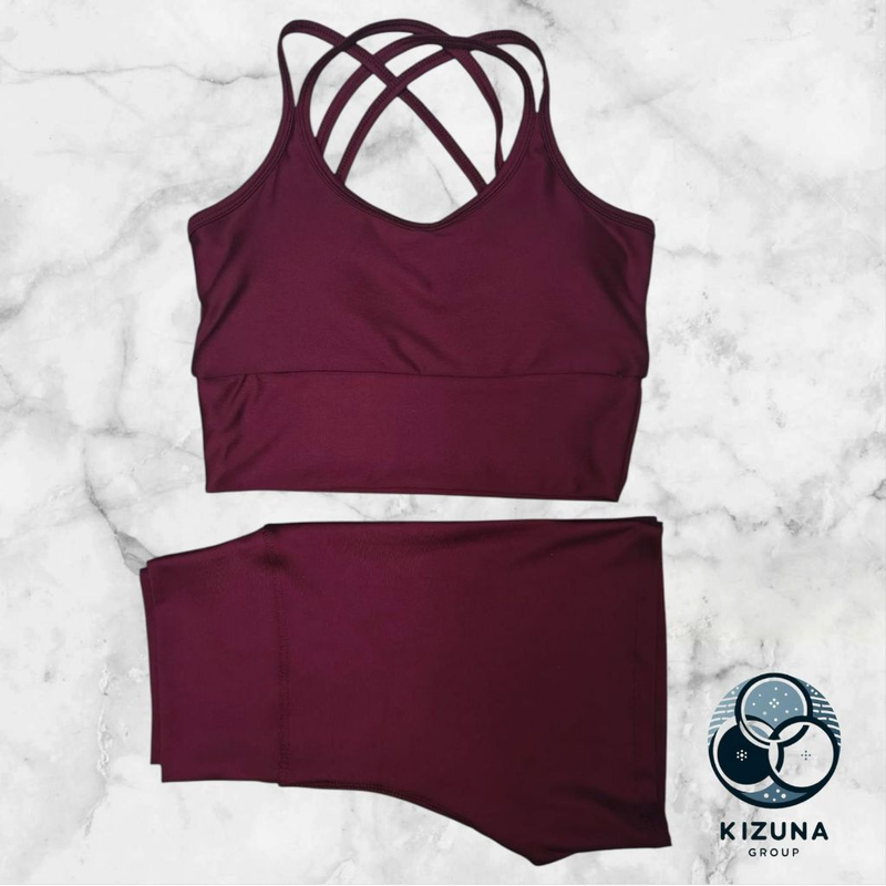 Kit com 2 Conjuntos Fitness – Top + Short Cintura Alta | Zero Transparência, Sustentação e Conforto Absoluto