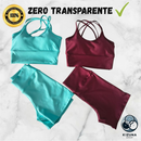 Kit com 2 Conjuntos Fitness – Top + Short Cintura Alta | Zero Transparência, Sustentação e Conforto Absoluto