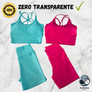 Kit com 2 Conjuntos Fitness – Top + Short Cintura Alta | Zero Transparência, Sustentação e Conforto Absoluto