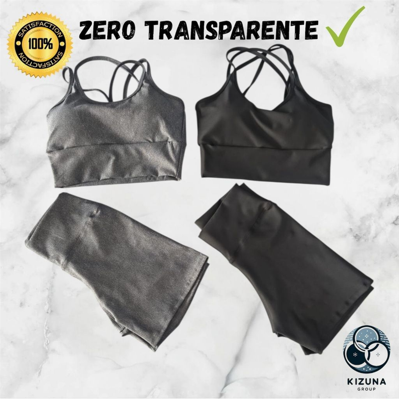 Kit com 2 Conjuntos Fitness – Top + Short Cintura Alta | Zero Transparência, Sustentação e Conforto Absoluto