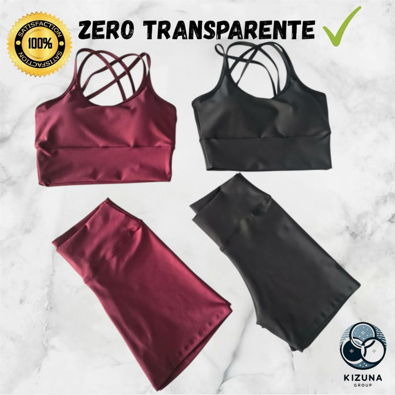 Kit com 2 Conjuntos Fitness – Top + Short Cintura Alta | Zero Transparência, Sustentação e Conforto Absoluto