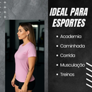 Kit 5 Camiseta Feminina Dry Fit Academia Treino Corrida Esportes Proteção UV