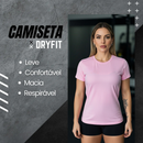 Kit 5 Camiseta Feminina Dry Fit Academia Treino Corrida Esportes Proteção UV