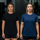 Kit 5 Camiseta Feminina Dry Fit Academia Treino Corrida Esportes Proteção UV