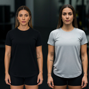 Kit 5 Camiseta Feminina Dry Fit Academia Treino Corrida Esportes Proteção UV