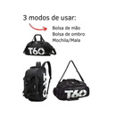 Bolsa Mala Mochila Academia e viagem feminina com alça transversal Bagagem Viagem