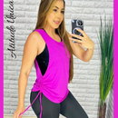 Blusas Dry Fit Feminina Fitness Academia Puxa) Veste Leggins Tapa Bumbum Tule Camiseta Top Regata Treino Esporte croped