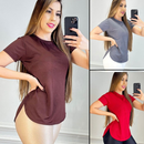 Blusas Oval Dry Fit Feminina }Fitness Academia Veste Leggins Regata Tapa Bumbum Tule Camiseta Top T-shirts Fit Cropped