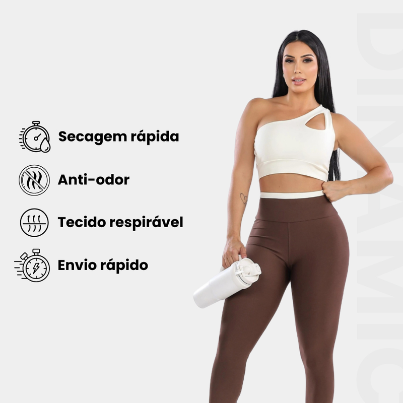 Conjunto Calça Legging e Top Academia Treino Feminino Fitness Roupa Crossfit