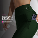 Legging Feminina Cintura Alta com Bolso – Academia e Corrida