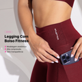 Legging Feminina Cintura Alta com Bolso – Academia e Corrida