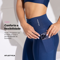 Legging Feminina Cintura Alta com Bolso – Academia e Corrida